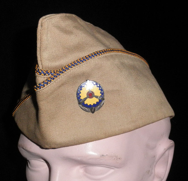 WWII USAAF EM Overseas Cap with Sterling Air Materiel Command DI