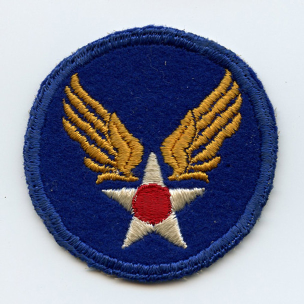 WWII USAAF Headquarters Bordered Shoulder Patch on Wool Felt