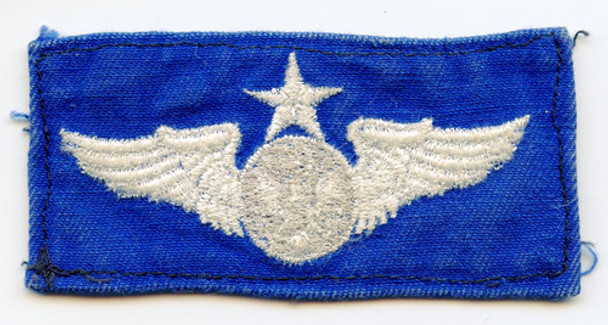 1960s Embroidered USAF Senior Air Crew Wing for Wear on Flight Suit