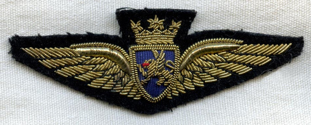 Early 1950s BOAC (British Overseas Airways Corp) Bullion Pilot Wing