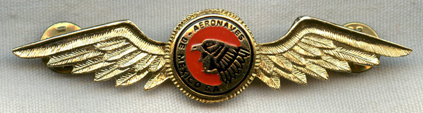 Circa 1980s Aeronaves de Mexico Pilot Wing