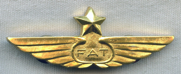 Circa 1970s Far Eastern Air Transport (FAT Taiwan) Captain Wing
