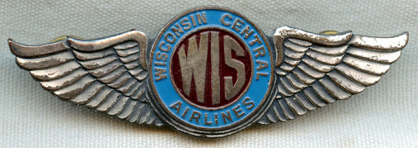 Circa 1950 Wisconsin Central Airlines Pilot Wing