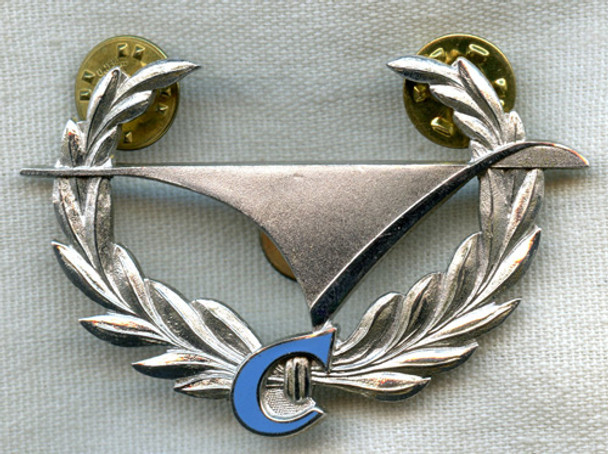Early 1990s Capitol Air Express (CAE) Pilot Hat Badge 6th Issue