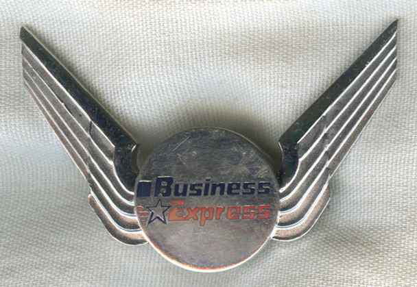 Circa Late 1980's Business Express Pilot Hat Badge 1st Issue by Balfour
