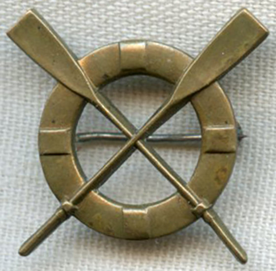 Rare, Early 1920s USCG Surfman Collar Insignia by Meyer in Meyer Metal