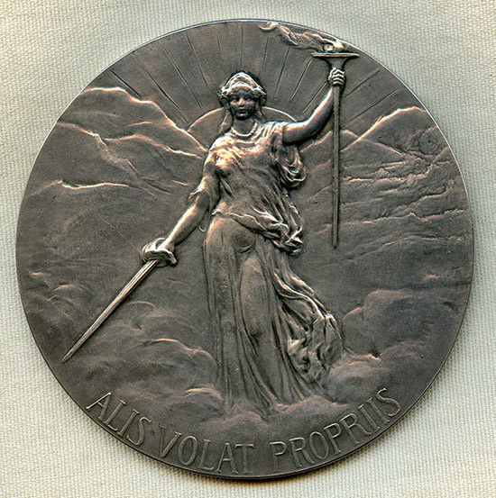 Stunning, Large, & Heavy (over 9 oz.) 1910 Mexico Centenary Medal by Tiffany & Co.