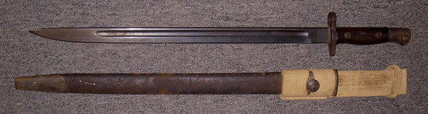 WWII Lee-Enfield Bayonet with 1942-Dated Sheath