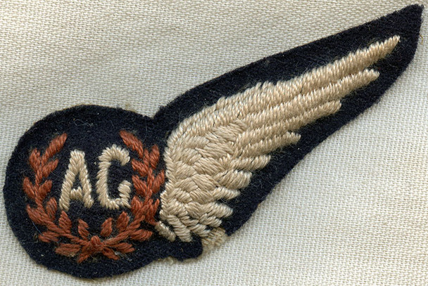 WWII Royal Air Force Air Gunner Wing Padded for Dress Uniform