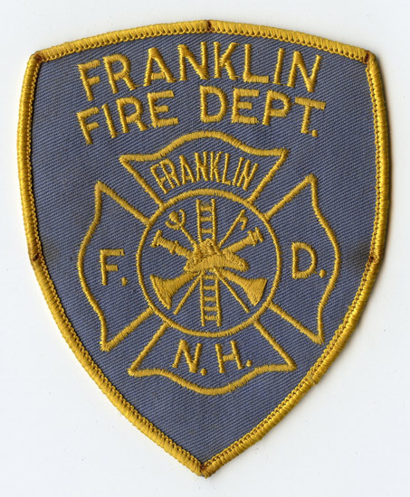 Circa 1960's Franklin, New Hampshire Fire Department Patch