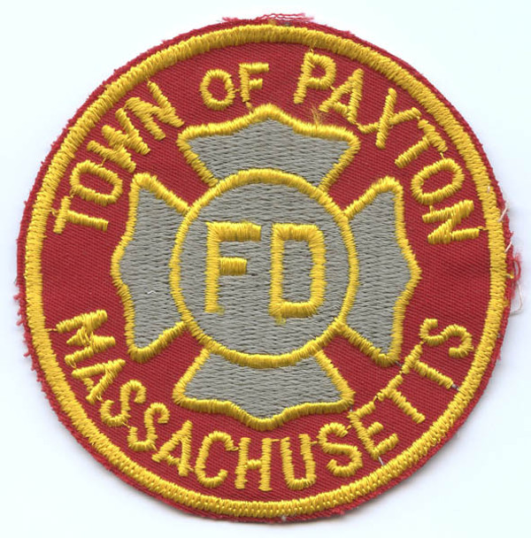 1970's Paxton, Massachusetts Fire Department Patch