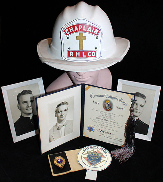 Great 1960's South River, NJ Fire Dept. Chaplain Grouping from Reliable Hook & Ladder Co.