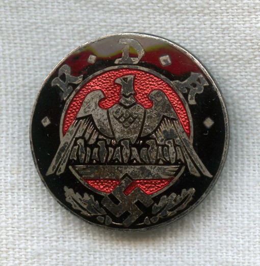 Pre-WWII Nazi RDK Reichsbund der Kinderreichen Enameled Member Pin
