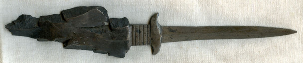 WWI Trench Art Letter Opener Made from Artillery Round Shrapnel