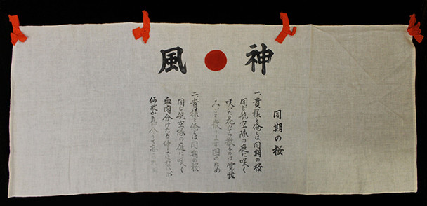 Wonderful WWII Imperial Japan Air Force Kamikaze Pilot Patriotic Wall Hanging