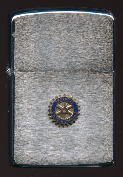 Mint, Unfired 1968 Zippo Lighter with Rotary Club Medallion