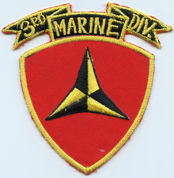 Late 1970's USMC 3rd Division Jacket Patch Made in Okinawa
