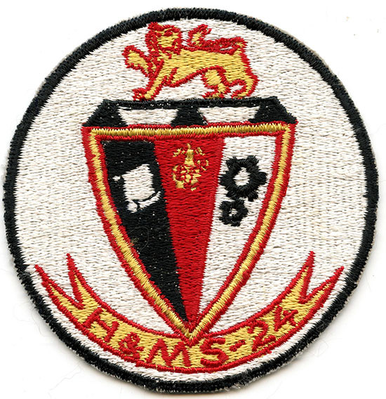 Scarce, ca 1960 USMC H&M Squadron 24 Jacket Patch. Cuban Missile Crisis