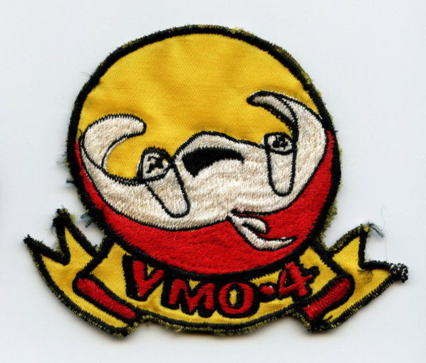 Rare Circa 1968 USMC VMO-4 Jacket Patch in Small Size