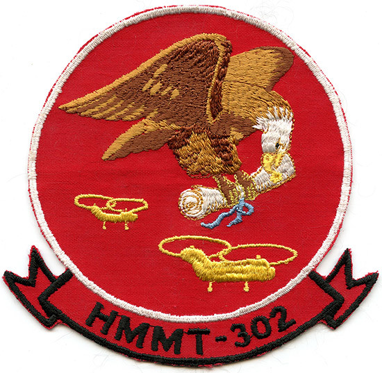 1960's USMC HMMT-302 Helicopter Training Sq. Large Jacket Patch