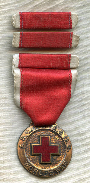 Ext. Rare WWI American Red Cross Automotive & Mechanic Section (ARC A & MS) Medal