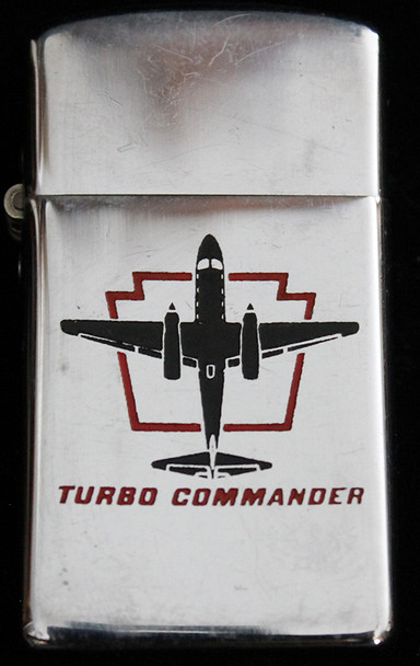 Early 1960's Aero Commander Turbo Commander Aircraft Advertising Lighter by Park Industries
