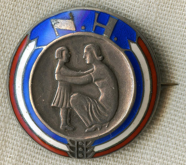 Beautifully Enameled .925 Silver Norwegian Pin by David Anderson in Oslo