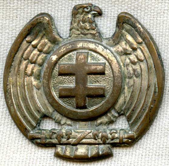 Mid-WWII Croatian Ustasha Enlisted Man Cap Cockade NO LONGER AVAILABLE