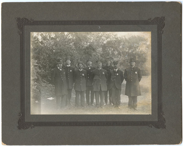 Great Old Circa 1900 Newport, Kentucky Police Department Cabinet Photo
