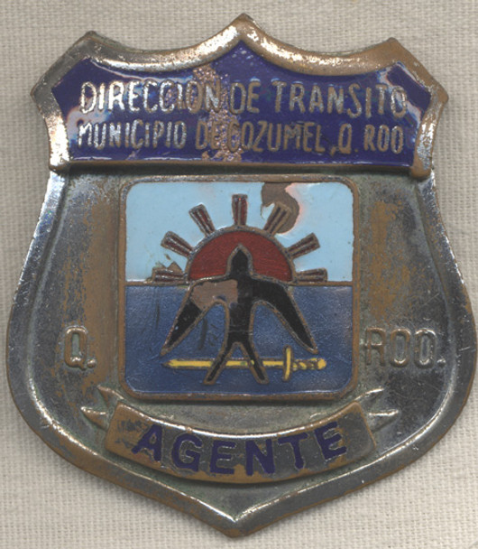 1970s Yucatan, Mexico Police Badge