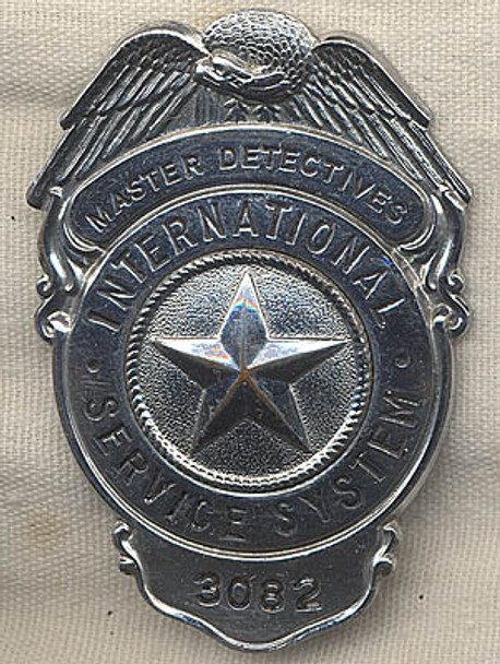 1950s Master Detective #3082 International Service System Badge