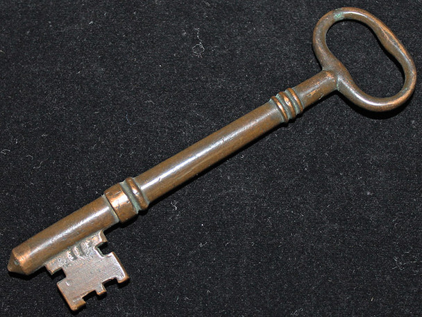 Large Old Brass Jail Key Numbered 11