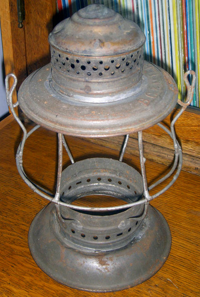 1870s-1880s Boston, Concord & Montreal Railroad (BC&M RR) Lantern "Brass Top Bell Bottom"