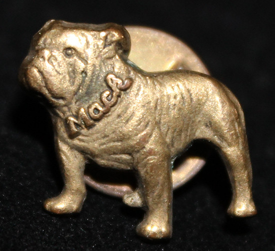Vintage 1960Õs Mack Truck Bulldog Tie Pin in Brass