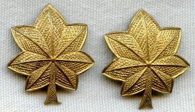 Scarce CBI-Made Pair of US Army Major Rank Insignia Wonderful Condition