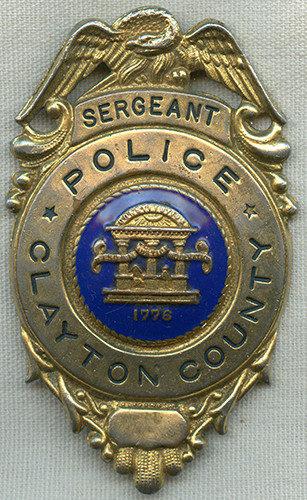Beautiful 1950's Clayton County, GA (Atlanta Metro) Police