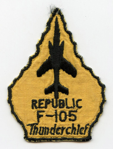 1960s USAF Republic F-105 Thunderchief Jacket Patch German-Made