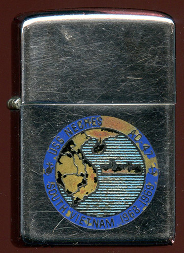 1969 Date Coded Zippo Lighter for USN USS Neches (AO-47) South
