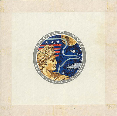 Rare 1972 NASA Apollo XVII Beta Cloth Final Moon Landing Mission Patch