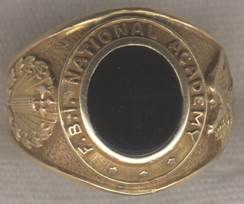 1949 FBI National Academy Graduation 10k Ring