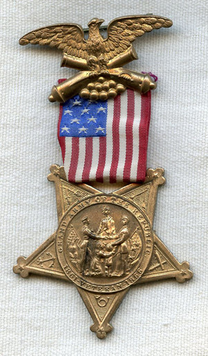 Gar Badges Ranks Minty Numbered Grand Army of the Republic (GAR) Member Badge / Medal