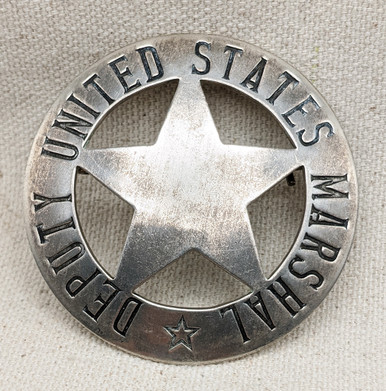 Wonderful 1890s-1900s Old West Deputy Marshal Large Circle Star