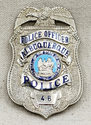 Beautiful High Quality ca 1980s Albuquerque NM Police Officer