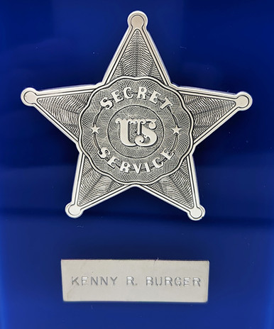 J*s様 Secret Service 星型バッジ 999 SILVER Wonderful United State Secret Service Officer Issued #'d 999