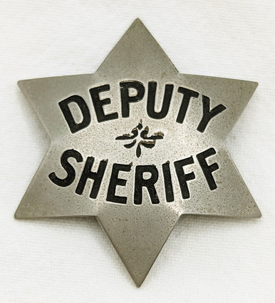 Sheriff 6-Point Blue Line Star Decal – Police Law Enforcement Helmet Sticker, Car Window, Wall (4-Pack)