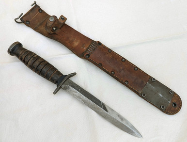 Great 1943 Blade Dated Imperial M3 Fighting Knife in 1943 Dated Barwood ...