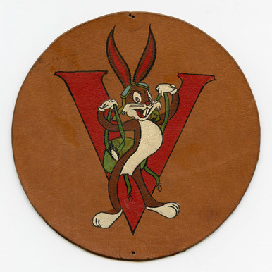Great WWII ca 1943 FTD Victory Field Hand Painted Leather Bugs