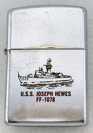 1990 Factory Engraved USN Zippo for the USS Joseph Hewes FF-1078
