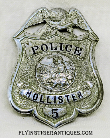 Extremely Rare 1930's Hollister CA Traffic Police Grouping of