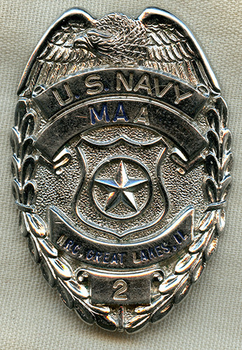 Ca 1960's US Navy Master At Arms from the Naval Reserve Center